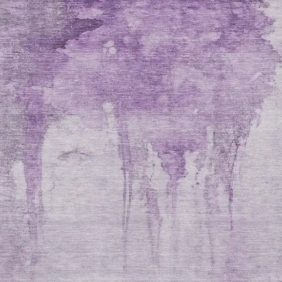 Lavender And Lilac Abstract Washable Indoor Outdoor Area Rug Photo 4