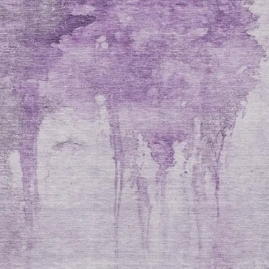 Lavender And Lilac Abstract Washable Indoor Outdoor Area Rug Photo 3