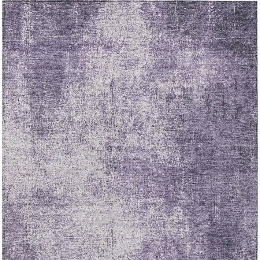 Lavender And Lilac Abstract Washable Indoor Outdoor Area Rug Photo 6