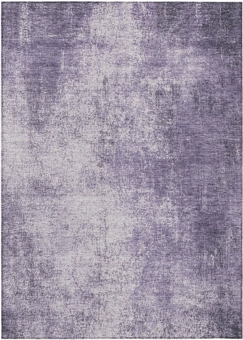 Lavender And Lilac Abstract Washable Indoor Outdoor Area Rug Photo 8