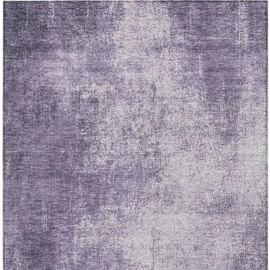 Lavender And Lilac Abstract Washable Indoor Outdoor Area Rug Photo 3