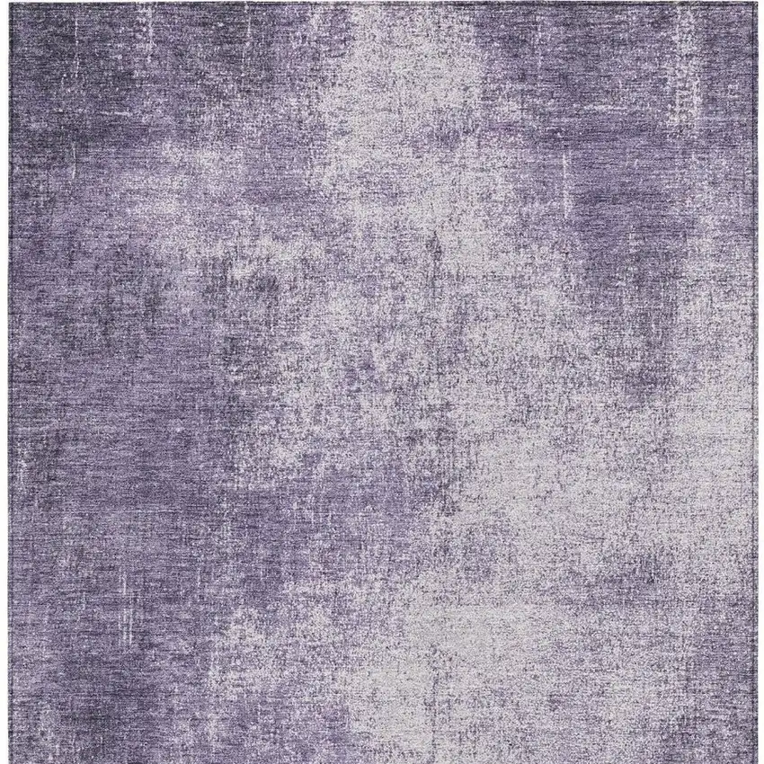 Lavender And Lilac Abstract Washable Indoor Outdoor Area Rug Photo 3