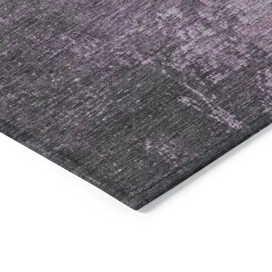 Lavender And Lilac Abstract Washable Indoor Outdoor Area Rug Photo 9