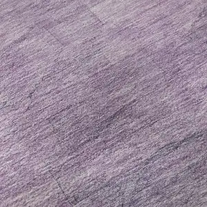 Photo of Lavender And Lilac Striped Washable Area Rug With UV Protection