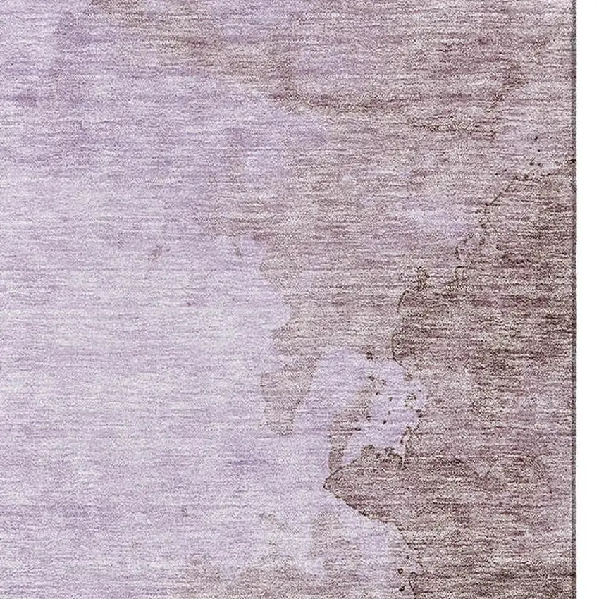 Lavender And Mauve Abstract Washable Area Rug With UV Protection Photo 4