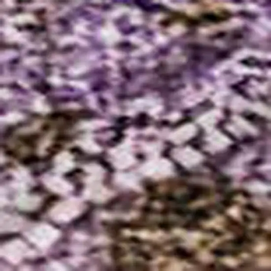 Lavender And Mauve Abstract Washable Area Rug With UV Protection Photo 3