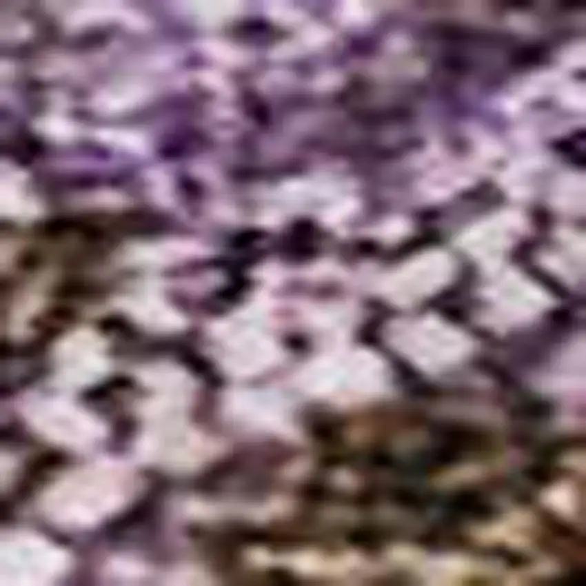 Lavender And Mauve Abstract Washable Area Rug With UV Protection Photo 2