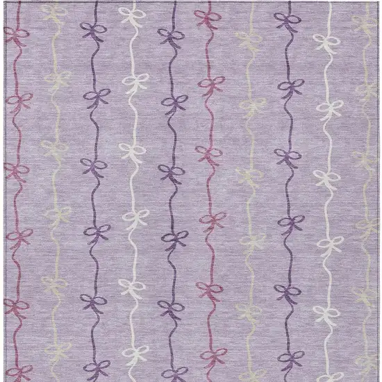 Lavender And Mauve Southwestern Washable Indoor Outdoor Area Rug Photo 3