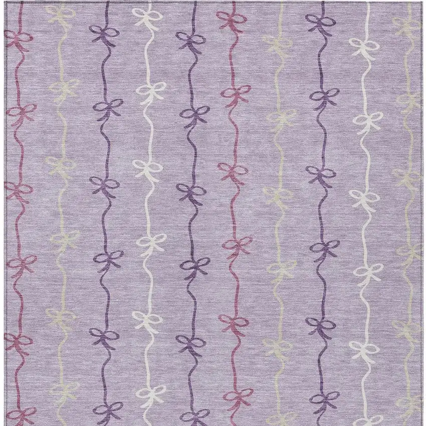 Lavender And Mauve Southwestern Washable Indoor Outdoor Area Rug Photo 3