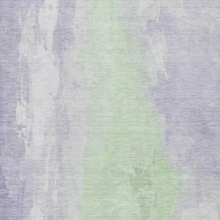 Lavender And Mint Green Abstract Washable Indoor Outdoor Area Rug Photo 3