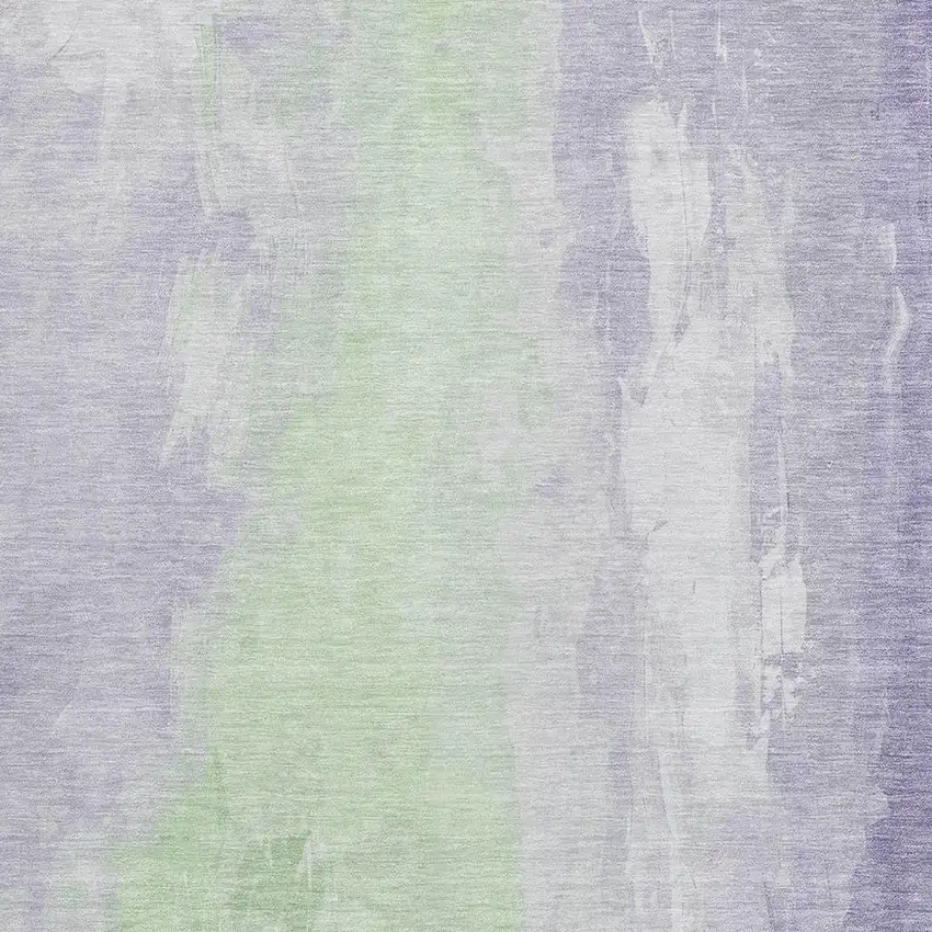 Lavender And Mint Green Abstract Washable Indoor Outdoor Area Rug Photo 3