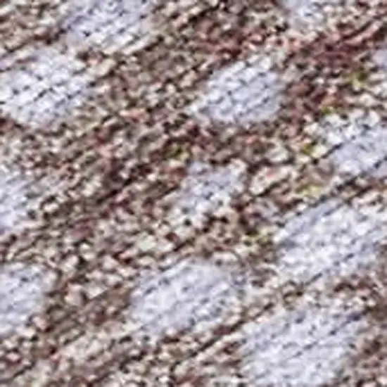 Lavender And Olive Green Geometric Washable Indoor Outdoor Area Rug Photo 3