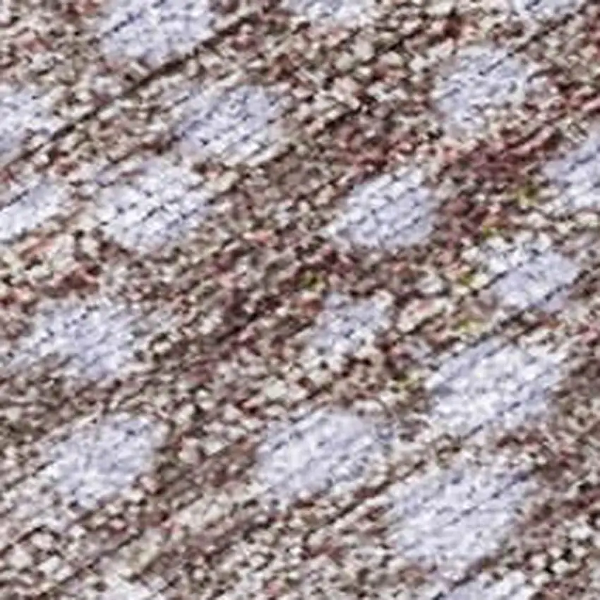 Lavender And Olive Green Geometric Washable Indoor Outdoor Area Rug Photo 4