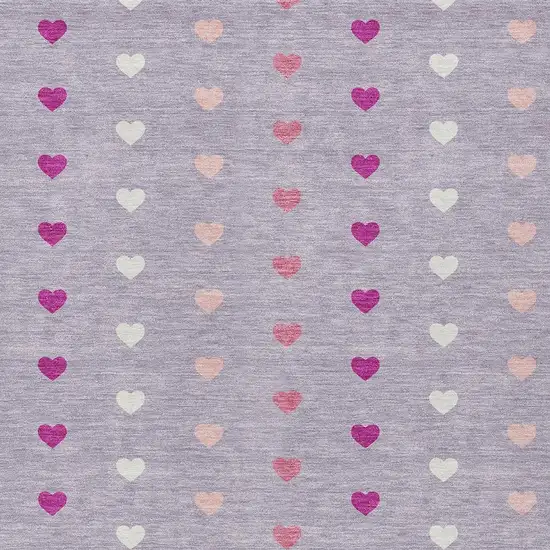 Lavender And Pink Geometric Washable Indoor Outdoor Area Rug Photo 2