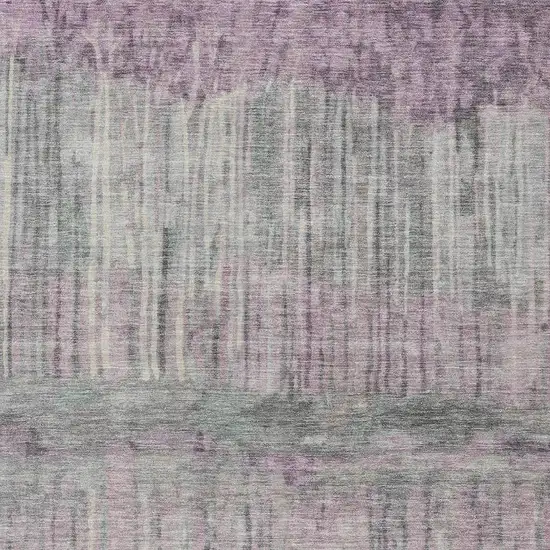 Lavender And Plum Abstract Washable Indoor Outdoor Area Rug Photo 2