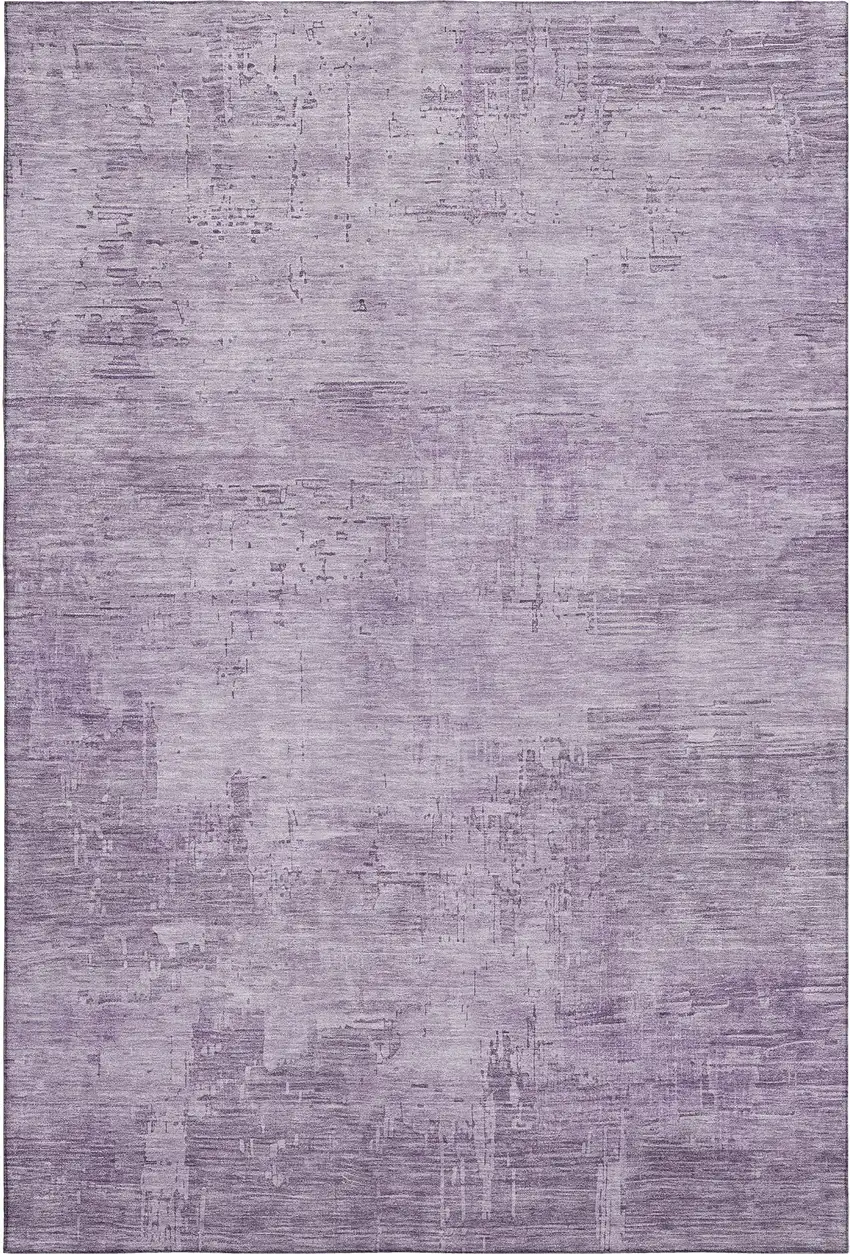 Lavender And Purple Abstract Washable Area Rug With UV Protection Photo 1