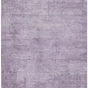 Photo of Lavender And Purple Abstract Washable Area Rug With UV Protection