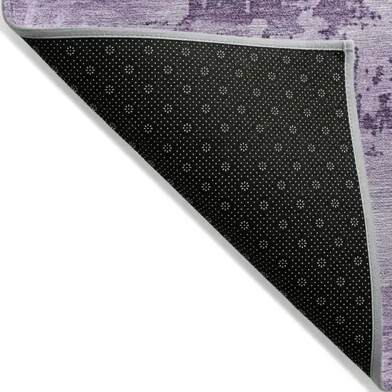 Lavender And Purple Abstract Washable Indoor Outdoor Area Rug Photo 3