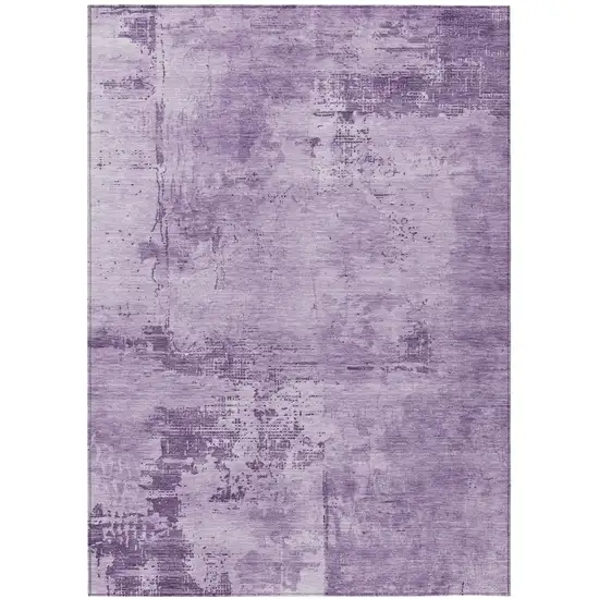 Lavender And Purple Abstract Washable Indoor Outdoor Area Rug Photo 2