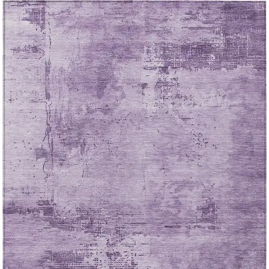 Lavender And Purple Abstract Washable Indoor Outdoor Area Rug Photo 5