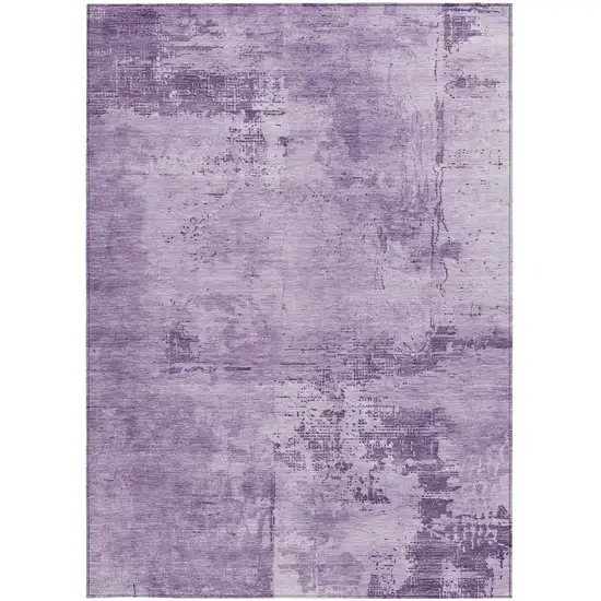 Lavender And Purple Abstract Washable Indoor Outdoor Area Rug Photo 6