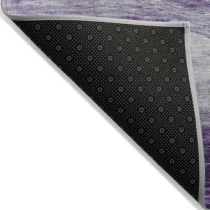 Lavender And Purple Abstract Washable Indoor Outdoor Area Rug Photo 3