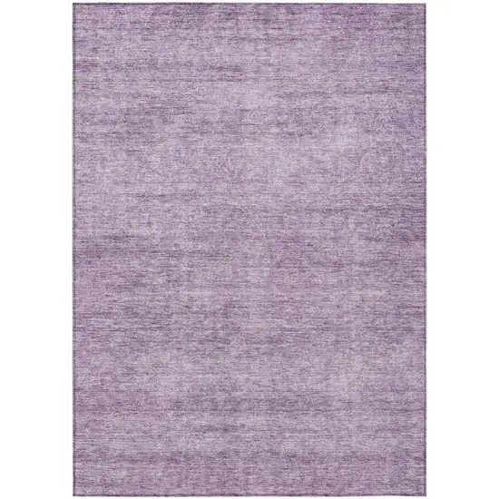 Lavender And Purple Abstract Washable Indoor Outdoor Area Rug Photo 1