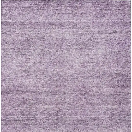 Lavender And Purple Abstract Washable Indoor Outdoor Area Rug Photo 7
