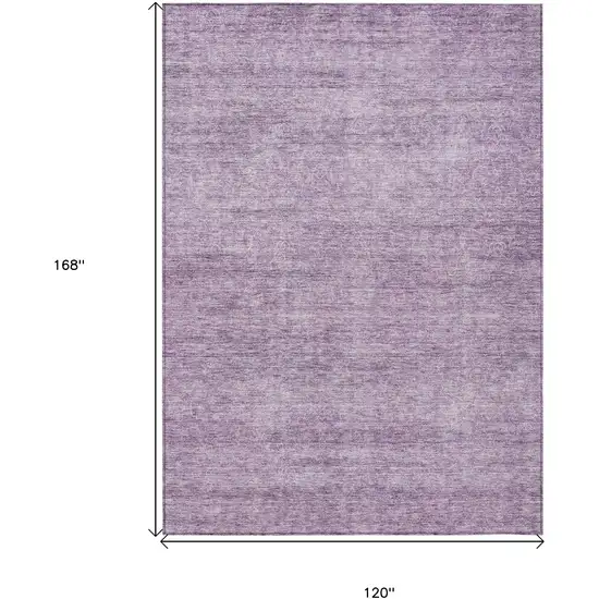 Lavender And Purple Abstract Washable Indoor Outdoor Area Rug Photo 3