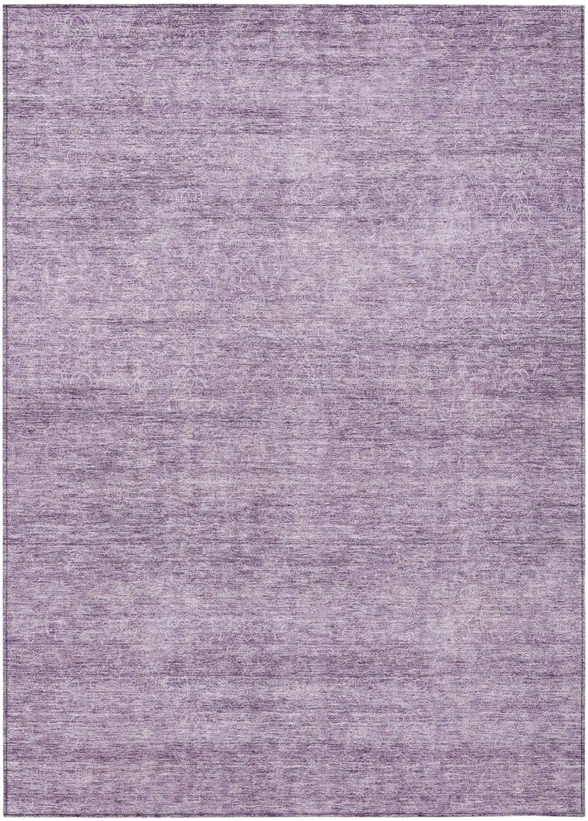 Lavender And Purple Abstract Washable Indoor Outdoor Area Rug Photo 2