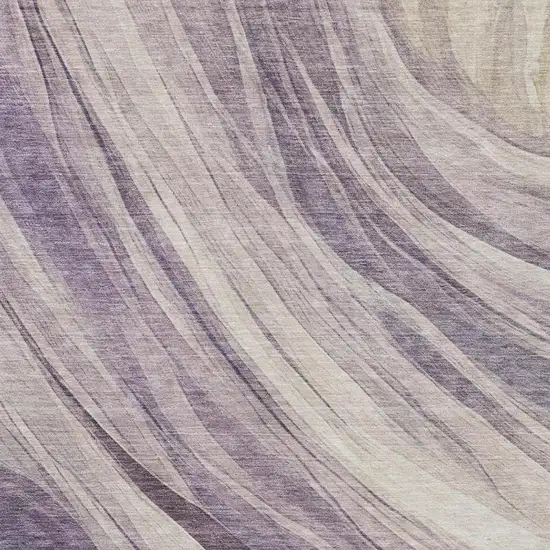 Lavender And Purple Abstract Washable Indoor Outdoor Area Rug Photo 1