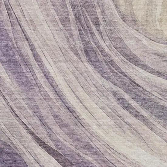Lavender And Purple Abstract Washable Indoor Outdoor Area Rug Photo 1