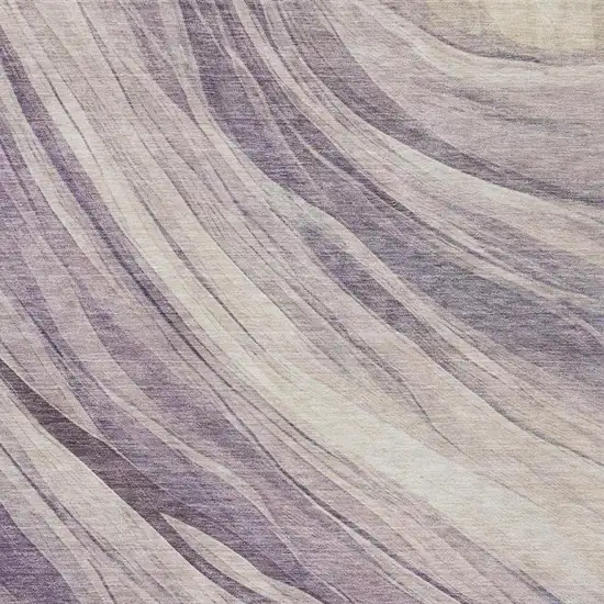 Lavender And Purple Abstract Washable Indoor Outdoor Area Rug Photo 8