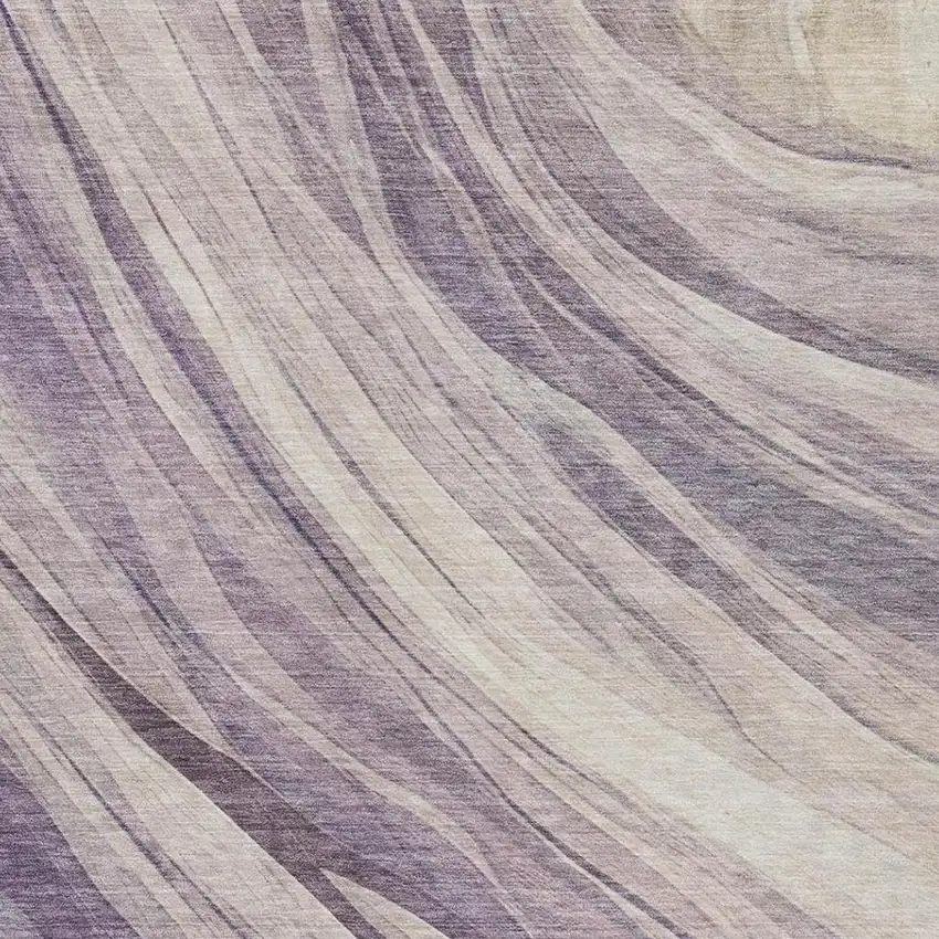 Lavender And Purple Abstract Washable Indoor Outdoor Area Rug Photo 5