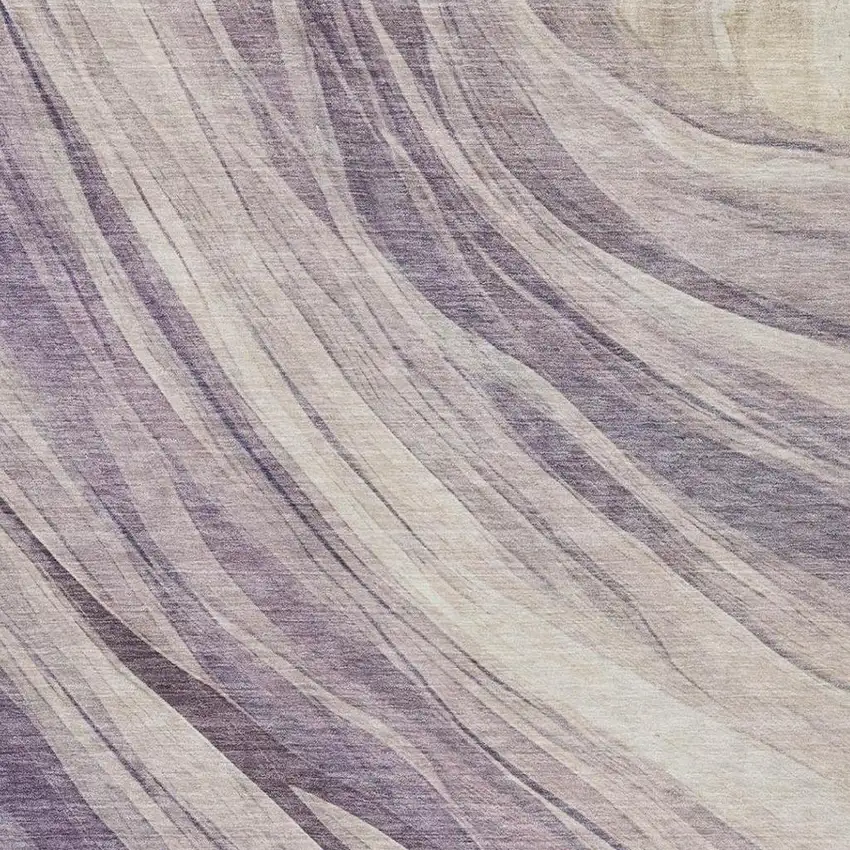 Lavender And Purple Abstract Washable Indoor Outdoor Area Rug Photo 1