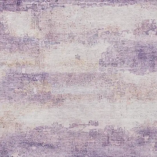 Lavender And Purple Abstract Washable Indoor Outdoor Area Rug Photo 5