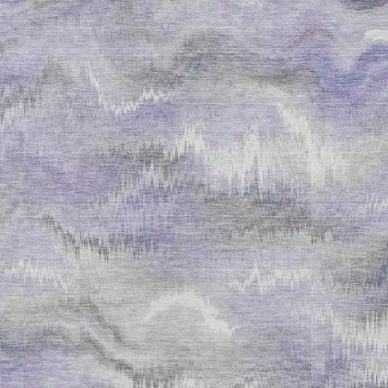 Lavender And Purple Abstract Washable Indoor Outdoor Area Rug Photo 2