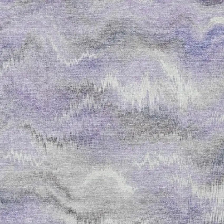 Lavender And Purple Abstract Washable Indoor Outdoor Area Rug Photo 2