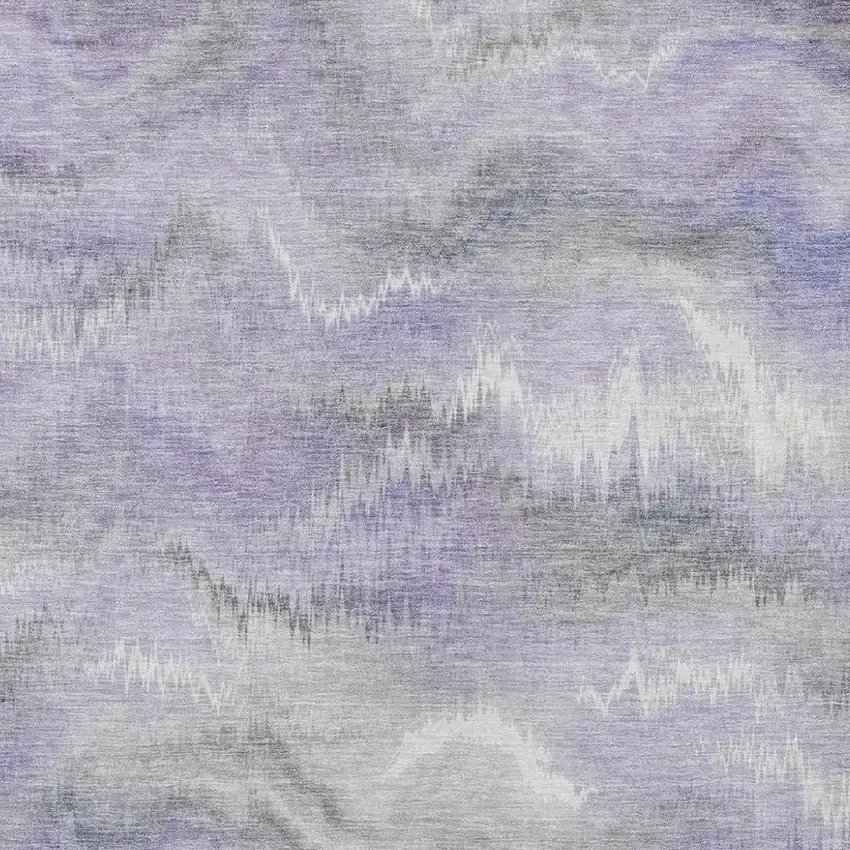 Lavender And Purple Abstract Washable Indoor Outdoor Area Rug Photo 2