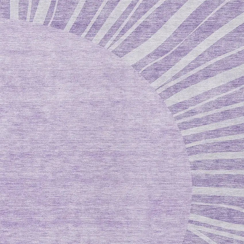 Lavender And Purple Abstract Washable Indoor Outdoor Area Rug Photo 6