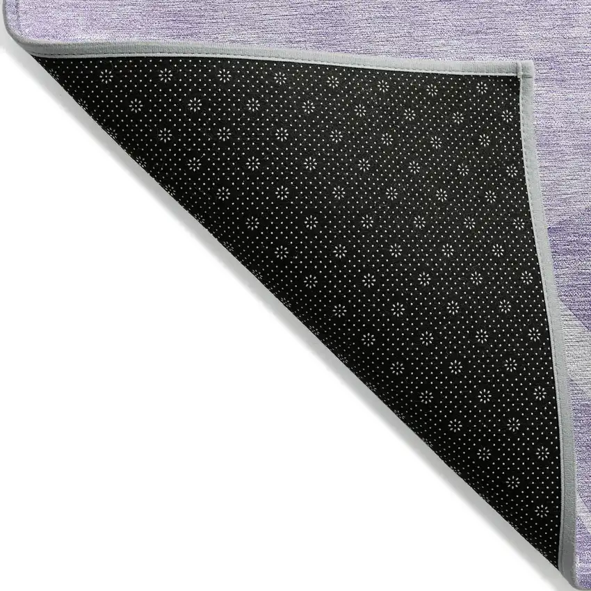 Lavender And Purple Abstract Washable Indoor Outdoor Area Rug Photo 4