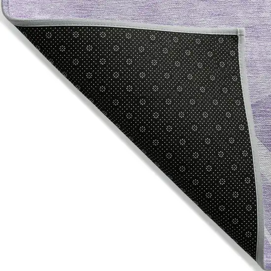 Lavender And Purple Abstract Washable Indoor Outdoor Area Rug Photo 4