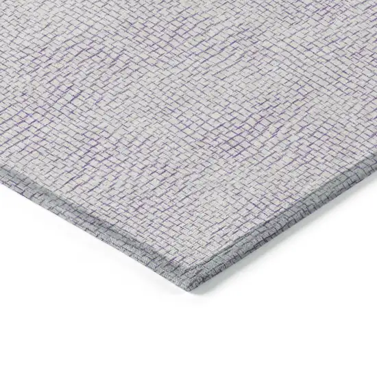 Lavender And Purple Geometric Washable Indoor Outdoor Area Rug Photo 4