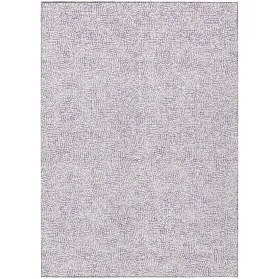 Lavender And Purple Geometric Washable Indoor Outdoor Area Rug Photo 2