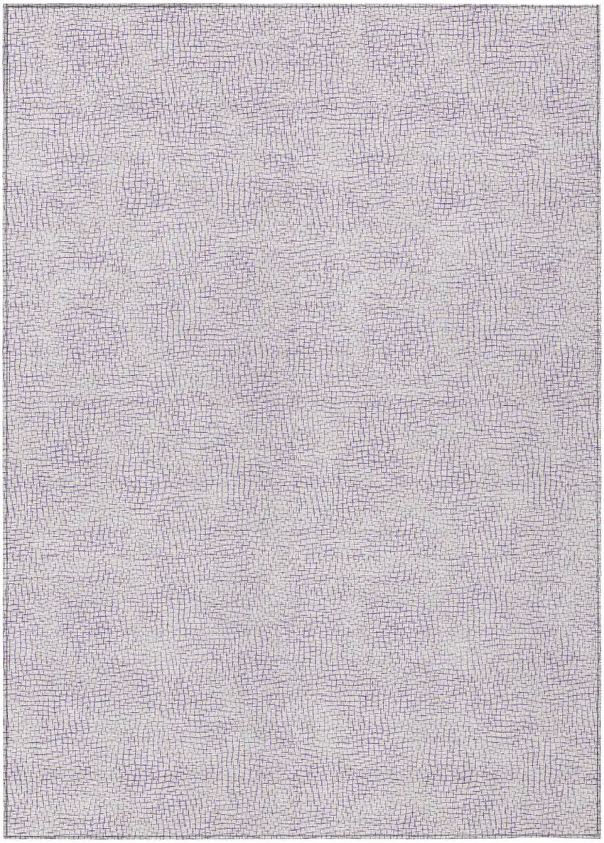 Lavender And Purple Geometric Washable Indoor Outdoor Area Rug Photo 2