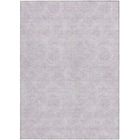 Lavender And Purple Geometric Washable Indoor Outdoor Area Rug Photo 6