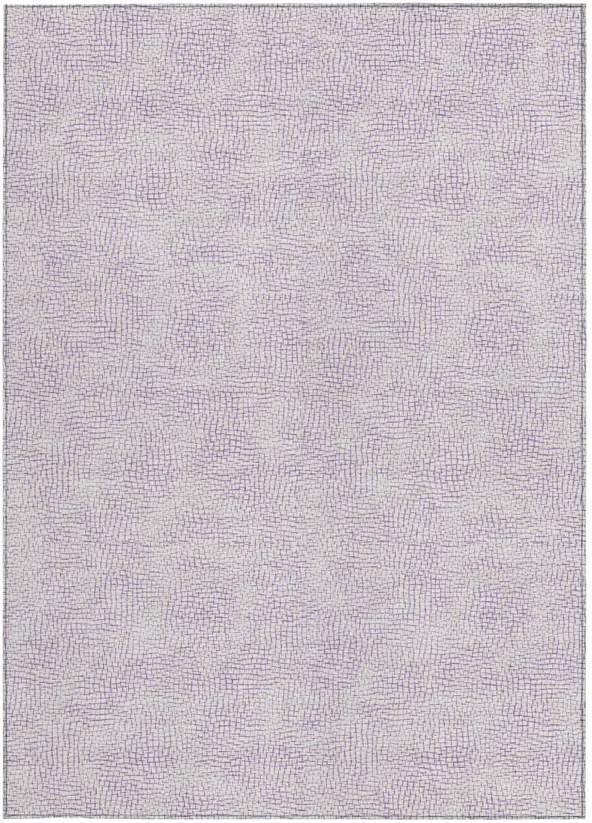 Lavender And Purple Geometric Washable Indoor Outdoor Area Rug Photo 6