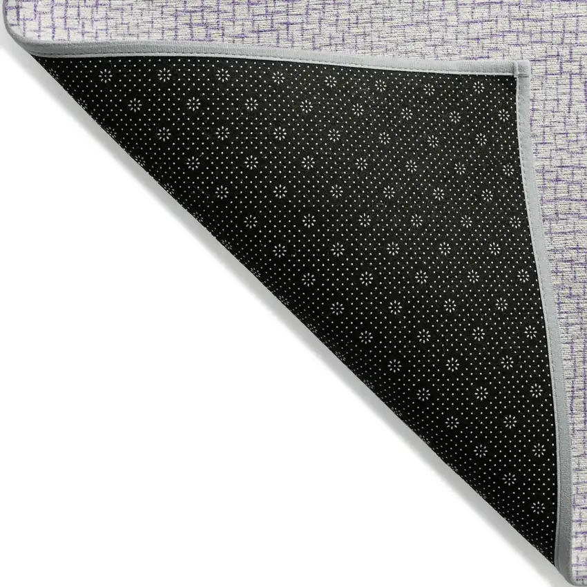 Lavender And Purple Geometric Washable Indoor Outdoor Area Rug Photo 3