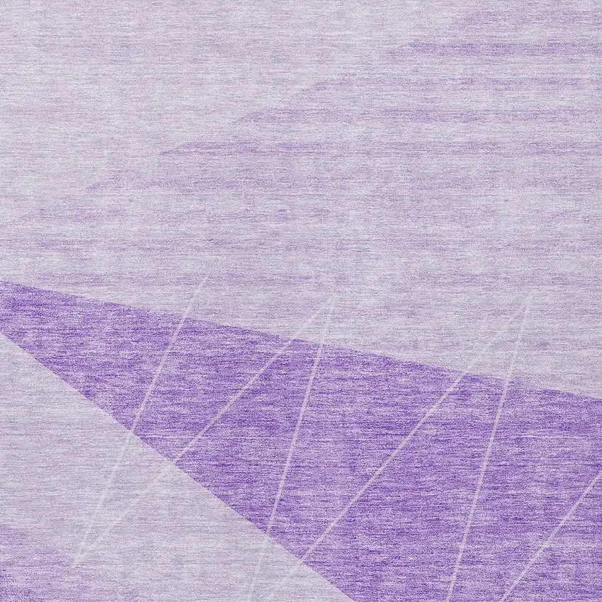 Lavender And Purple Geometric Washable Indoor Outdoor Area Rug Photo 5