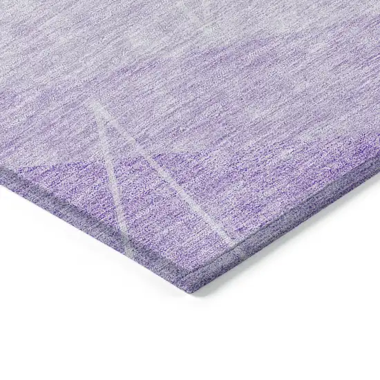 Lavender And Purple Geometric Washable Indoor Outdoor Area Rug Photo 2